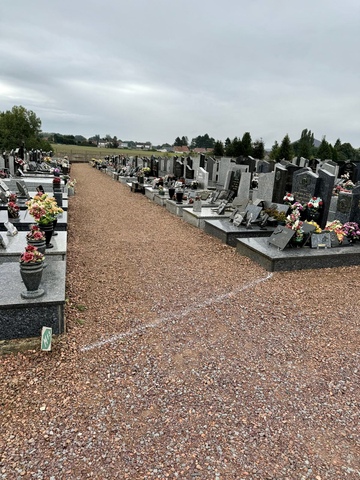Engazonnement par hydroseeding au cimetière de Bruay-la-Buissière